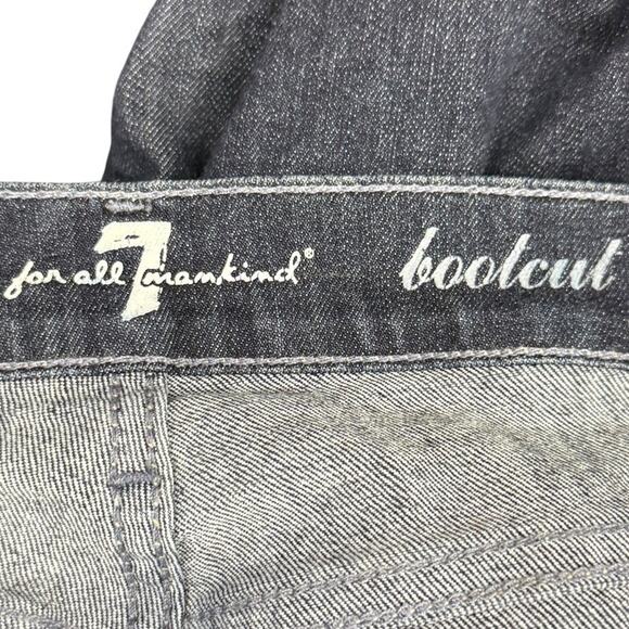 7 Seven for All Mankind Bootcut Boot Cut Dark Wash Rhinestone Pocket Jeans 28 - Picture 16 of 16